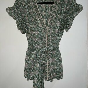 Max Edition Front Tie Blouse